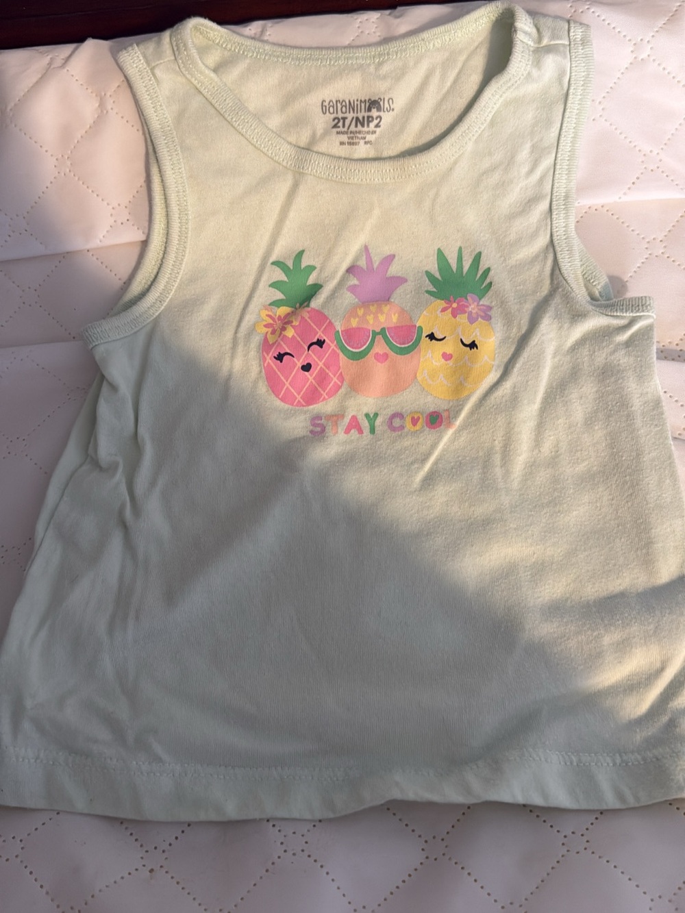 Garanimals Mint Green Pineapple Graphic Tank Top
